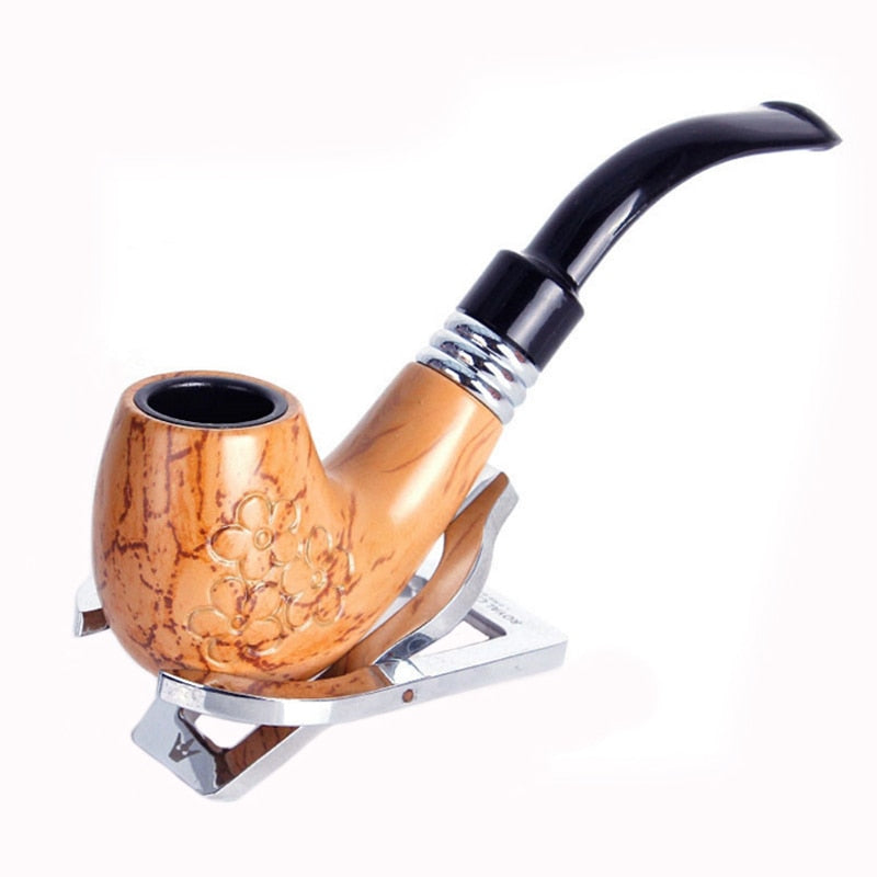 Classic Texture Carved Pipe Chimney Smoking Pipes Cigar Mouthpiece Herb Tobacco Pipe Cigar Gifts Narguile Weed Grinder Smoke