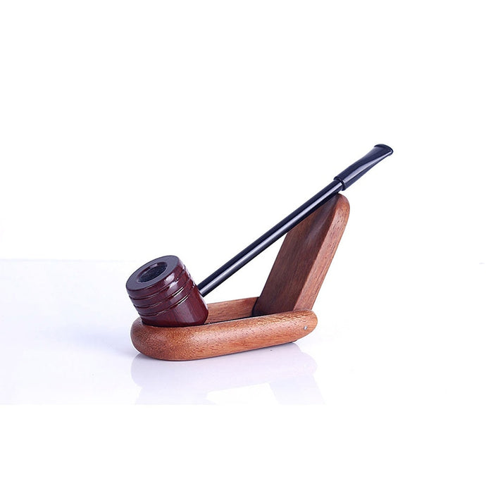 Redwood Filter Pipe Wood Pipes Smoking Portable  Smoking Pipe Herb Tobacco Pipes Gifts Narguile Weed Grinder Smoke Mouthpiece