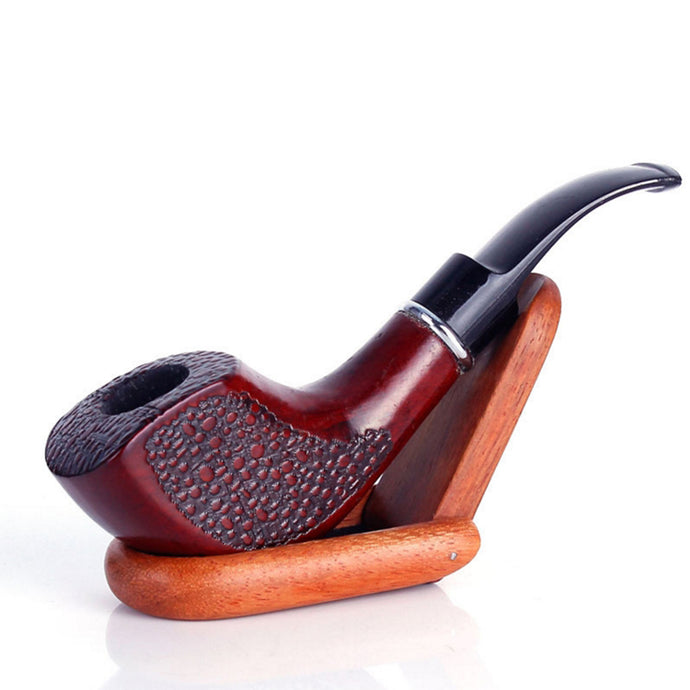 New Creative Carving Wood Pipes Chimney Filter Smoking Pipe Manual Tobacco Pipe Cigar Narguile Weed Grinder Smoke Mouthpiece