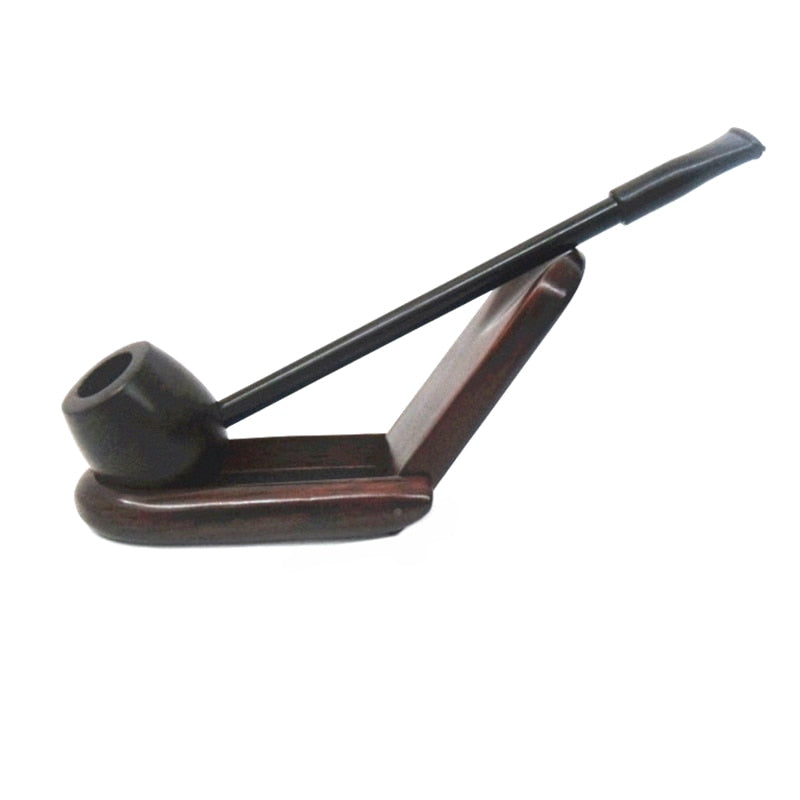 High Grade Black Pipe Wood Pipes Smoking Portable  Smoking Pipe Herb Tobacco Pipes Gifts Narguile Weed Grinder Smoke Mouthpiece